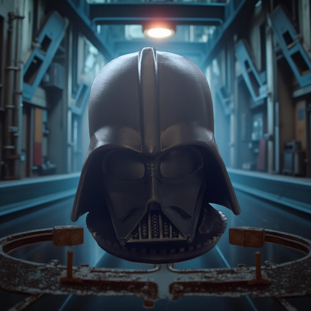 Hörlurshållare Darth Wader - 3D printad