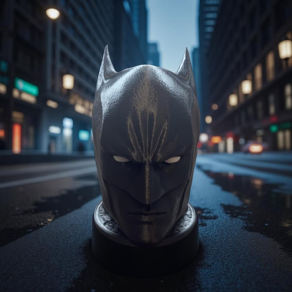 Hörlurshållare Batman - 3D printad