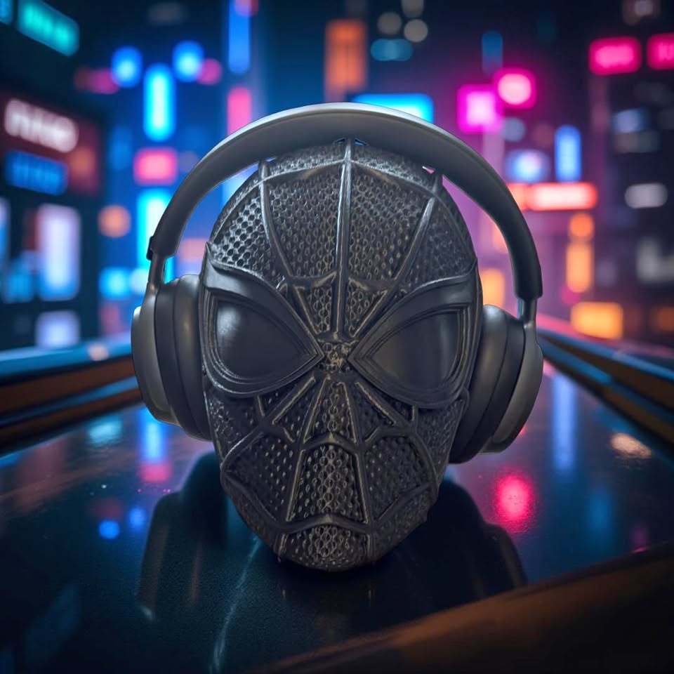 Hörlurshållare spindelmannen - 3D printad